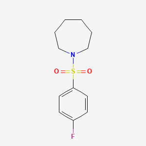 molecular formula C12H16FNO2S B5793352 1-(4-FLUOROBENZENESULFONYL)AZEPANE 