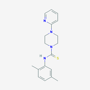 molecular formula C18H22N4S B5793478 N-(2,5-DIMETHYLPHENYL)-4-(2-PYRIDYL)TETRAHYDRO-1(2H)-PYRAZINECARBOTHIOAMIDE 