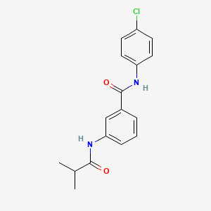 molecular formula C17H17ClN2O2 B5793543 N-(4-CHLOROPHENYL)-3-(2-METHYLPROPANAMIDO)BENZAMIDE 