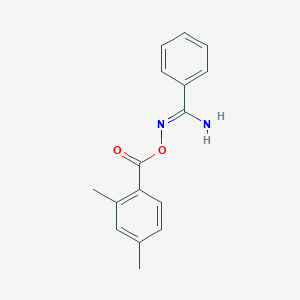 molecular formula C16H16N2O2 B5793634 N'-{[(2,4-dimethylphenyl)carbonyl]oxy}benzenecarboximidamide 
