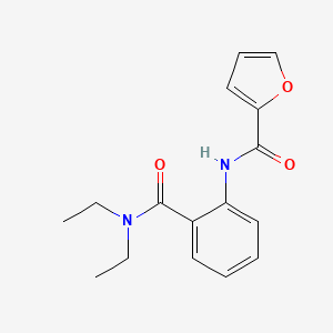 molecular formula C16H18N2O3 B5793812 N-[2-(diethylcarbamoyl)phenyl]furan-2-carboxamide 