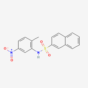 molecular formula C17H14N2O4S B5793923 N-(2-methyl-5-nitrophenyl)naphthalene-2-sulfonamide 