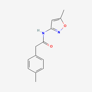 molecular formula C13H14N2O2 B5793930 N-(5-methyl-1,2-oxazol-3-yl)-2-(4-methylphenyl)acetamide 