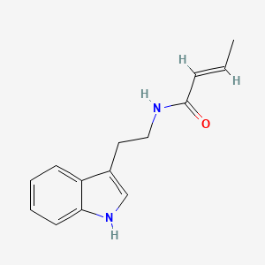 molecular formula C14H16N2O B5793944 But-2-enamide, N-[2-(3-indolyl)ethyl]- 