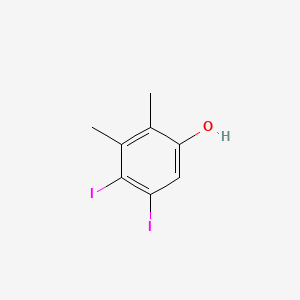 molecular formula C8H8I2O B579400 4,5-Diiodo-2,3-dimethylphenol CAS No. 17938-68-0
