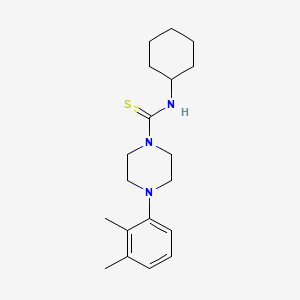 molecular formula C19H29N3S B5794047 N-cyclohexyl-4-(2,3-dimethylphenyl)piperazine-1-carbothioamide 