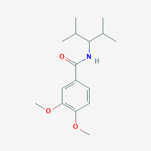molecular formula C16H25NO3 B5794111 N-(2,4-dimethylpentan-3-yl)-3,4-dimethoxybenzamide 