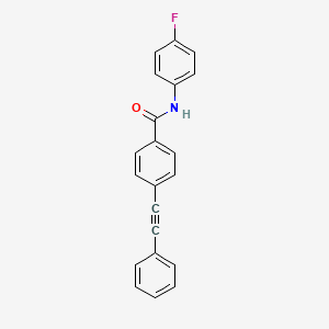 molecular formula C21H14FNO B5794117 N-(4-fluorophenyl)-4-(phenylethynyl)benzamide 