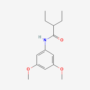 molecular formula C14H21NO3 B5794157 N-(3,5-dimethoxyphenyl)-2-ethylbutanamide 