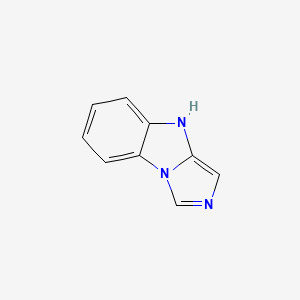 molecular formula C9H7N3 B579418 4H-Imidazo[1,5-a]benzimidazole CAS No. 16151-99-8