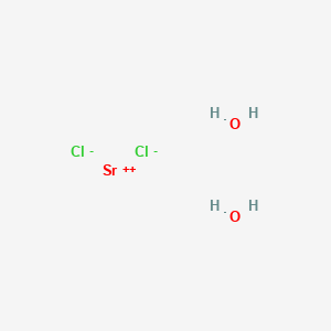 molecular formula Cl2H4O2Sr B579419 Strontium chloride--water (1/2/2) CAS No. 16056-95-4