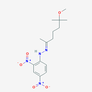 molecular formula C15H22N4O5 B5794291 N-[(E)-(6-methoxy-6-methylheptan-2-ylidene)amino]-2,4-dinitroaniline 