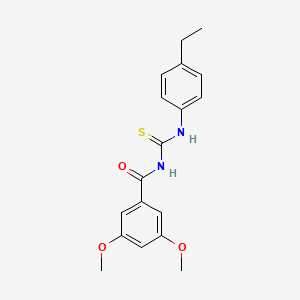 molecular formula C18H20N2O3S B5794303 N-[(4-ethylphenyl)carbamothioyl]-3,5-dimethoxybenzamide 