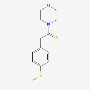 B5794392 4-{2-[4-(methylthio)phenyl]ethanethioyl}morpholine CAS No. 107825-28-5