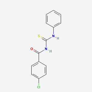molecular formula C14H11ClN2OS B5794468 4-chloro-N-(phenylcarbamothioyl)benzamide CAS No. 59849-18-2