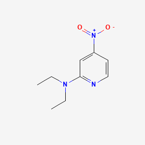 molecular formula C9H13N3O2 B579455 N,N-diethyl-4-nitropyridin-2-amine CAS No. 18614-49-8