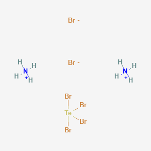 molecular formula Br6H8N2Te B579476 AMMONIUM HEXABROMOTELLURATE(IV) 99.99per cent CAS No. 16925-35-2