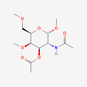 [(2S,3R,4R,5R,6R)-3-acetamido-2,5-dimethoxy-6-(methoxymethyl)oxan-4-yl] acetate