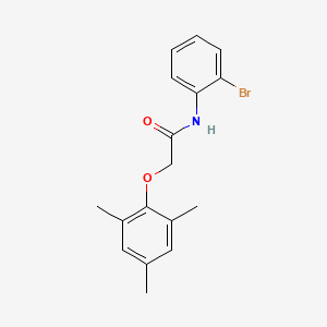 molecular formula C17H18BrNO2 B5794866 N-(2-bromophenyl)-2-(2,4,6-trimethylphenoxy)acetamide 