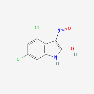 4,6-Dichloro-3-(hydroxyamino)-2H-indol-2-one