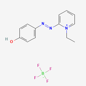 1-Ethyl-2-[2-(4-oxocyclohexa-2,5-dien-1-ylidene)hydrazinyl]pyridin-1-ium tetrafluoroborate