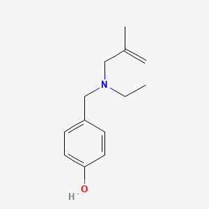 molecular formula C13H19NO B5794985 4-[[ethyl(2-methylprop-2-enyl)amino]methyl]phenol 