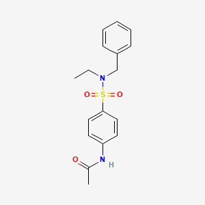 molecular formula C17H20N2O3S B5795026 N-{4-[benzyl(ethyl)sulfamoyl]phenyl}acetamide 
