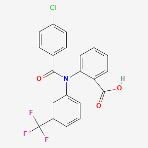 2-{(4-Chlorobenzoyl)[3-(trifluoromethyl)phenyl]amino}benzoic acid