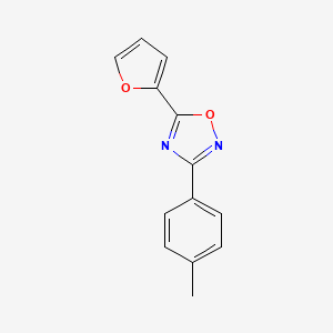 molecular formula C13H10N2O2 B5795200 5-(Furan-2-yl)-3-(4-methylphenyl)-1,2,4-oxadiazole 