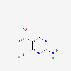 Ethyl 2-amino-4-cyanopyrimidine-5-carboxylate