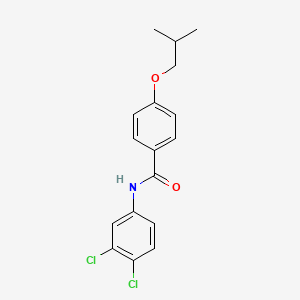molecular formula C17H17Cl2NO2 B5795275 N-(3,4-dichlorophenyl)-4-(2-methylpropoxy)benzamide 