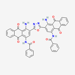 N,N'-(1,3,4-Oxadiazole-2,5-diylbis(4-amino-9,10-dihydro-9,10-dioxoanthracene-3,1-diyl))bis(benzamide)