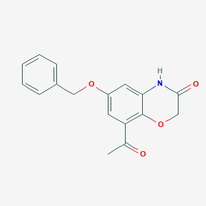 B057953 8-Acetyl-6-(benzyloxy)-2H-benzo[b][1,4]oxazin-3(4H)-one CAS No. 869478-09-1