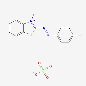 2-[(P-Fluorophenyl)azo]-3-methyl-benzothiazolium perchlorate