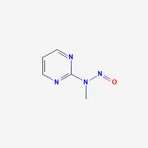 molecular formula C5H6N4O B579539 N-methyl-N-pyrimidin-2-ylnitrous amide CAS No. 16220-53-4