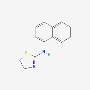 molecular formula C13H12N2S B5795465 2-Thiazoline, 2-(1-naphthylamino)- CAS No. 35160-17-9