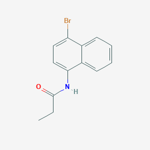molecular formula C13H12BrNO B5795492 N-(4-bromonaphthalen-1-yl)propanamide 