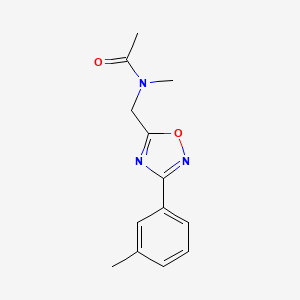 molecular formula C13H15N3O2 B5795572 N-methyl-N-[[3-(3-methylphenyl)-1,2,4-oxadiazol-5-yl]methyl]acetamide 