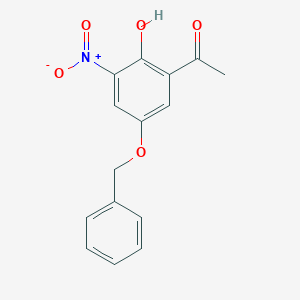 molecular formula C15H13NO5 B057956 1-(5-(Benzyloxy)-2-hydroxy-3-nitrophenyl)ethanone CAS No. 861841-94-3