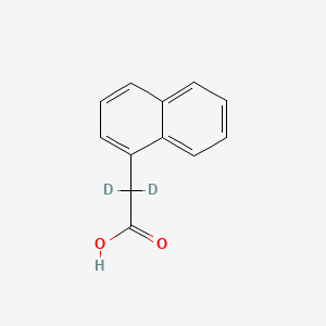 molecular formula C12H10O2 B579569 1-Naphthaleneacetic-2,2-D2 acid CAS No. 19031-59-5