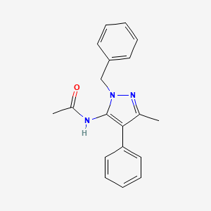 molecular formula C19H19N3O B5795704 N-(2-benzyl-5-methyl-4-phenylpyrazol-3-yl)acetamide 