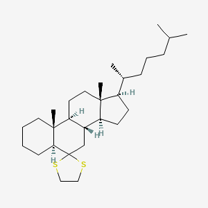 molecular formula C29H50S2 B579578 6,6-Ethylenedithio-5alpha-cholestane CAS No. 17690-27-6