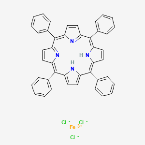 molecular formula C44H30Cl3FeN4 B579580 Iron(III) meso-tetraphenylporphine chloride CAS No. 16456-81-8