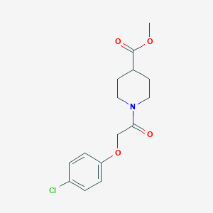 molecular formula C15H18ClNO4 B5795805 methyl 1-[2-(4-chlorophenoxy)acetyl]piperidine-4-carboxylate 