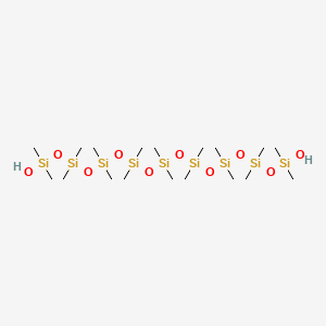 molecular formula C18H56O10Si9 B579585 Octadecamethylnonasiloxane-1,17-diol CAS No. 18678-58-5