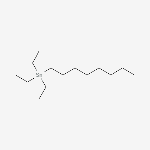 molecular formula C14H32Sn B579587 Triethyl(octyl)stannane CAS No. 16216-27-6