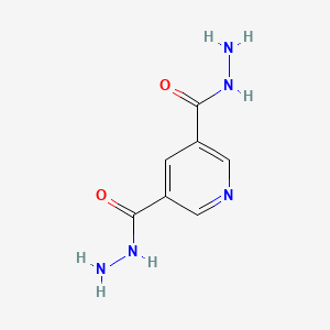 molecular formula C7H9N5O2 B579588 Pyridine-3,5-dicarbohydrazide CAS No. 15420-53-8