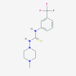 molecular formula C13H17F3N4S B5795889 1-(4-Methylpiperazin-1-yl)-3-[3-(trifluoromethyl)phenyl]thiourea 