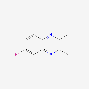 molecular formula C10H9FN2 B579590 6-Fluoro-2,3-dimethylquinoxaline CAS No. 17635-24-4