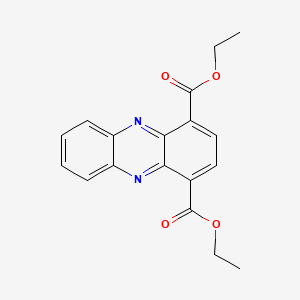 molecular formula C18H16N2O4 B579602 Diethyl phenazine-1,4-dicarboxylate CAS No. 17353-92-3